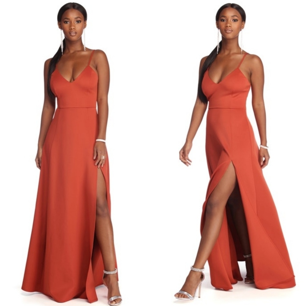 Windsor Burnt Orange Formal Dress